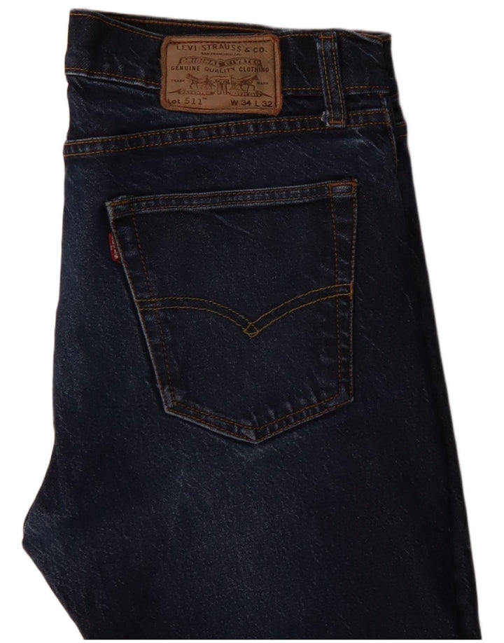 Levi's muške 511 uske traperice W34 L32 plavi pamuk