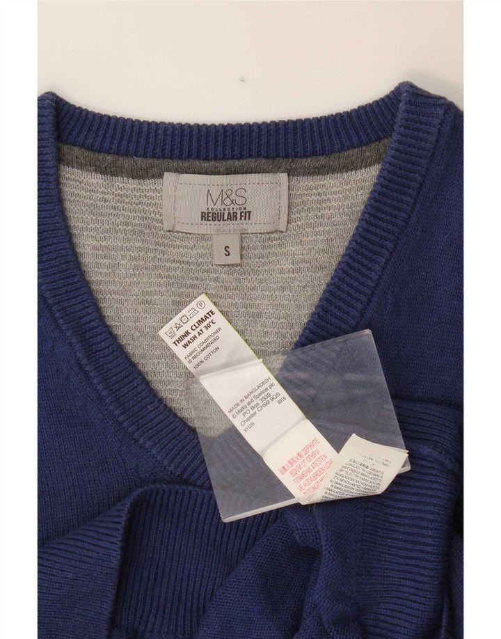 Marks & Spencer muška majica bez rukava, mala tamnoplava pamuk