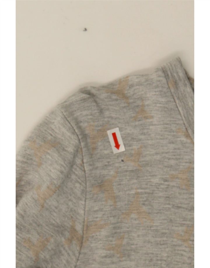 OASIS Womens Graphic Sweatshirt Jumper UK 16 Large Grey Viscose Vintage Oasis and Second-Hand Oasis from Messina Hembry 