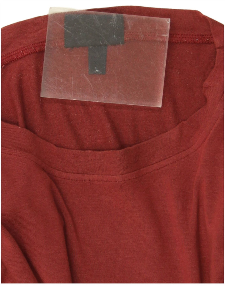 Trussardi Jeans muška majica dugih rukava, velika crvena viskoza