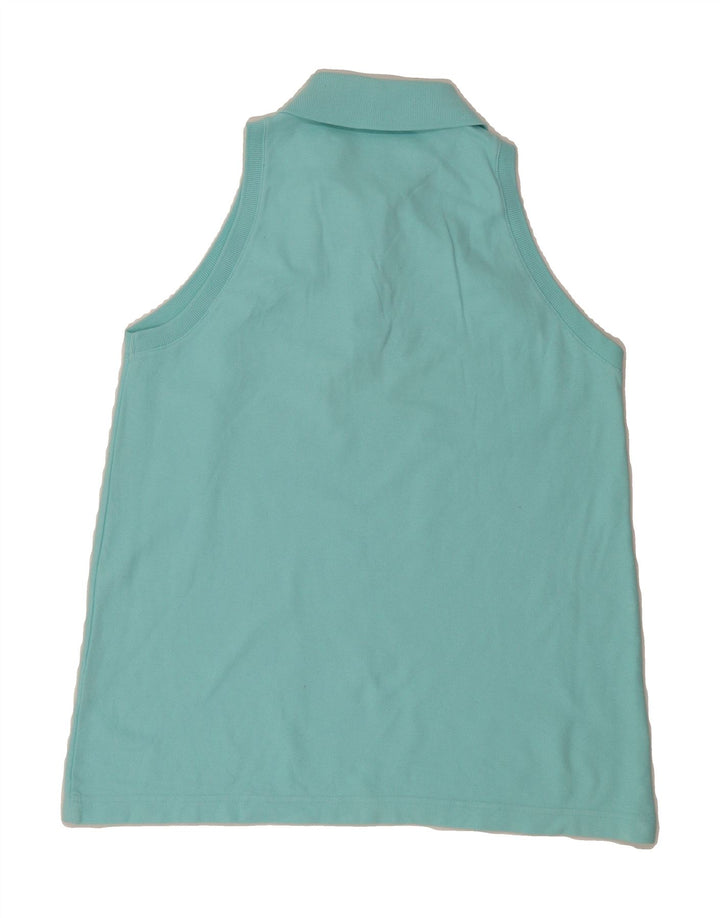 FILA Womens Sleeveless Polo Shirt IT 46 Large Turquoise Vintage Fila and Second-Hand Fila from Messina Hembry 