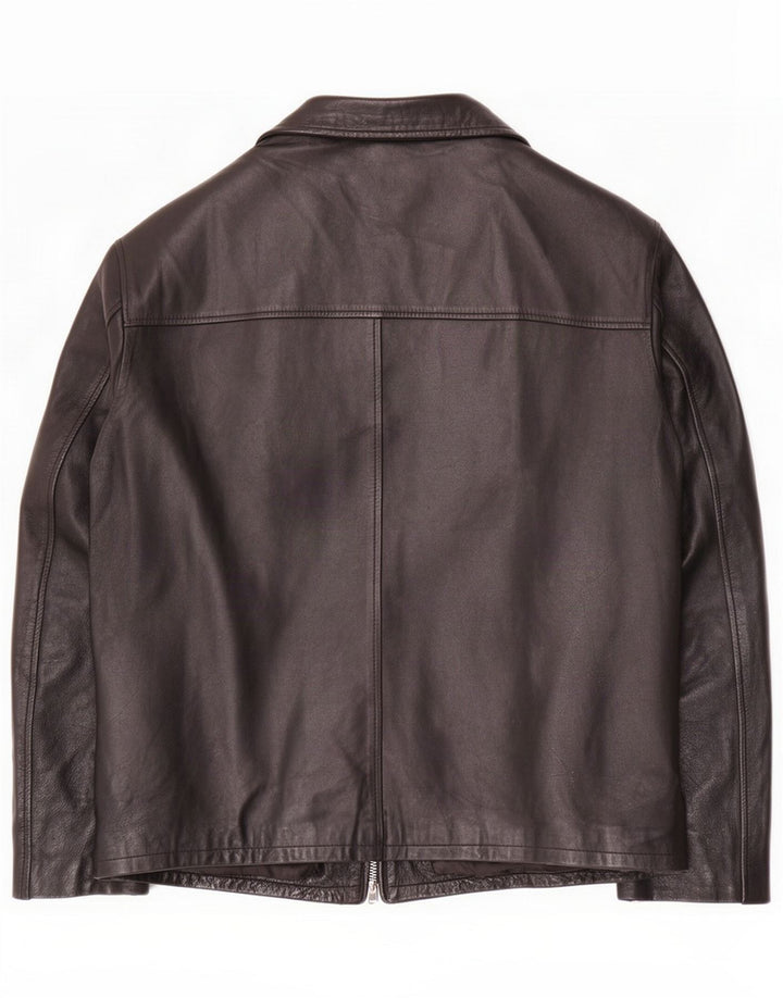 Conbipel Mens Leather Jacket IT 52 Large Black