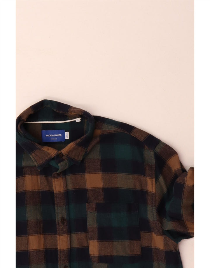 JACK & JONES Muška flanelska košulja, velika, višebojna pamuk