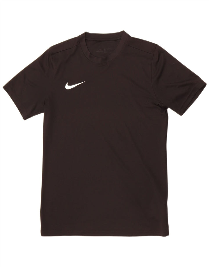 Nike Dri Fit majica kratkih rukava srednji crni poliester