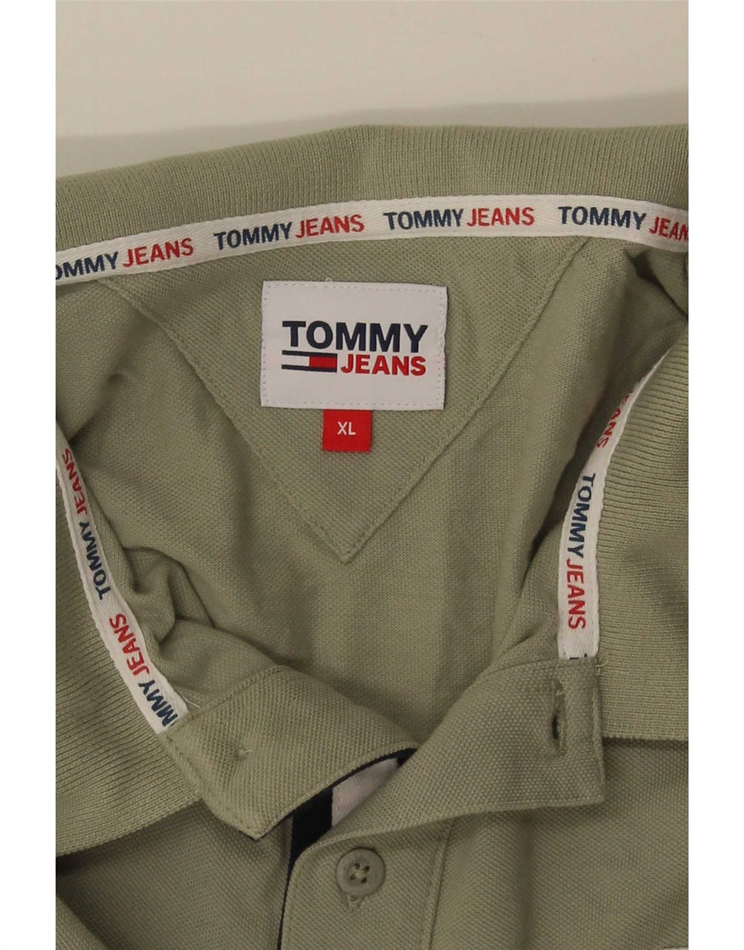 Tommy Hilfiger Mens Polo Shirt XL Green