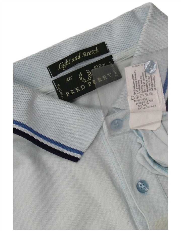 FRED PERRY Muška lagana i rastezljiva polo majica Mala plava pamučna