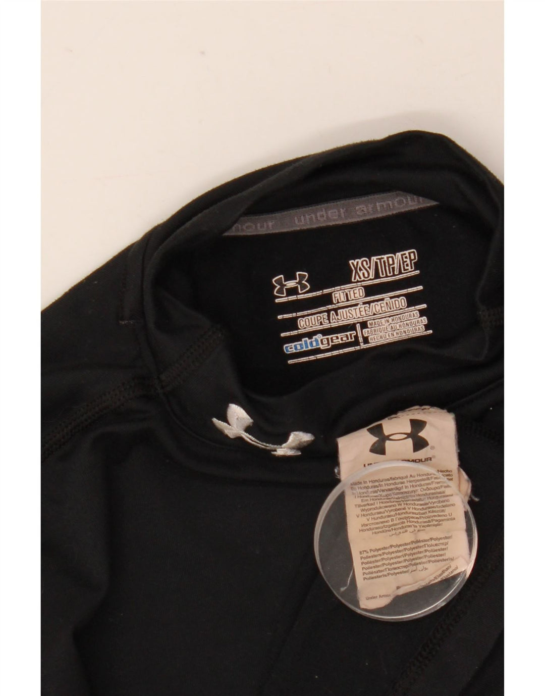 Ženska majica Under Armour Cold Gear s dugim rukavima UK 4 XS crni poliester