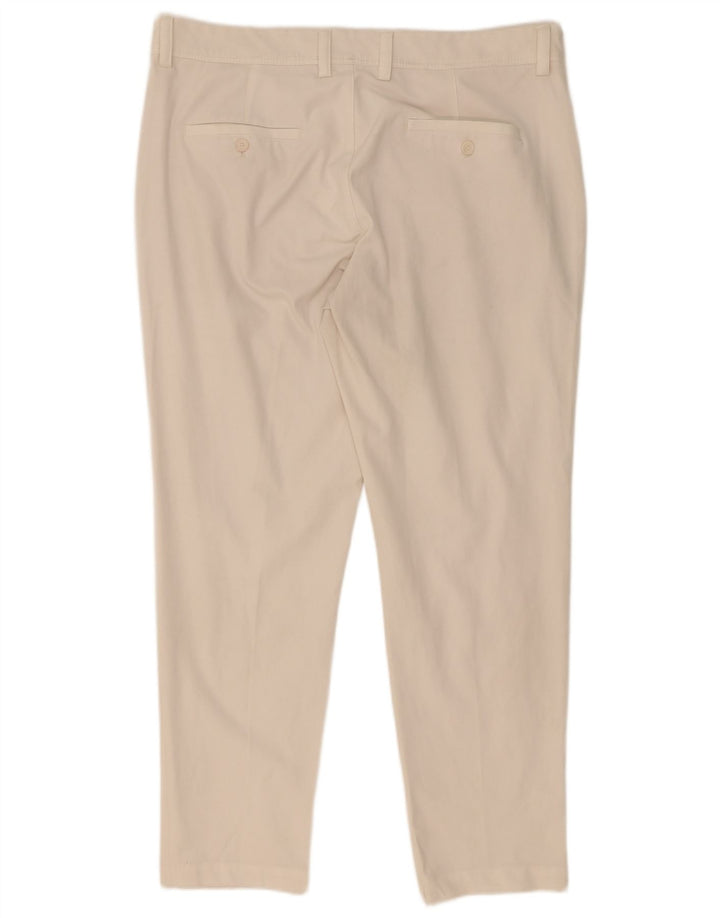 Zara muške uske chino hlače EU 44 velike W34 L30 bijeli poliester