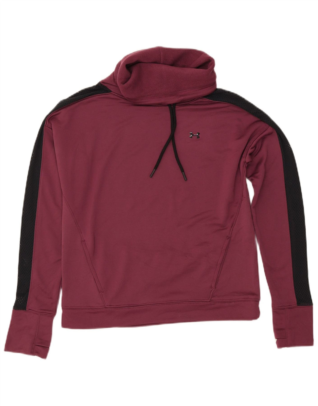 UNDER ARMOUR Ženska prekomjerna majica s kratkim rukavima UK 10 Small Burgundy