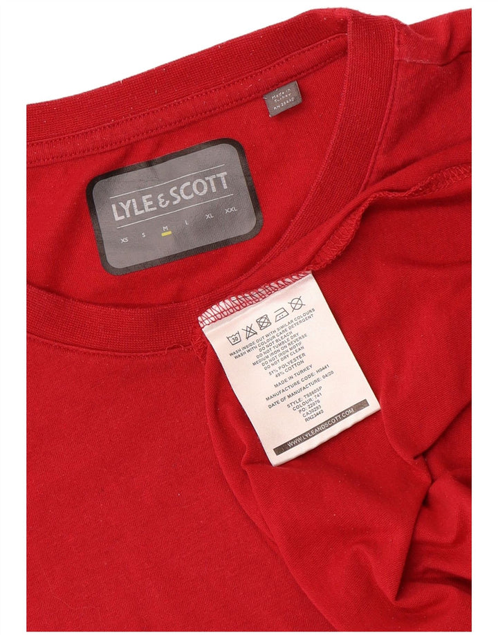 Lyle & Scott muška majica kratkih rukava srednje crvene boje od poliestera