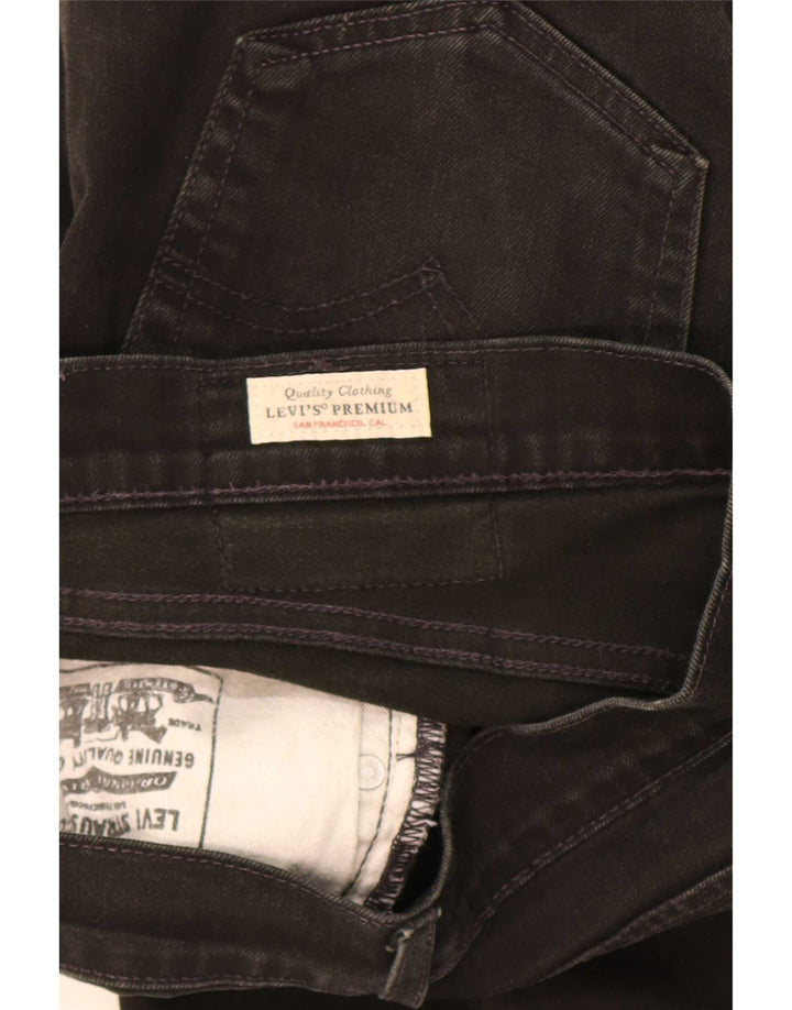 Levi's muške ravne traperice W30 L32 crni pamuk