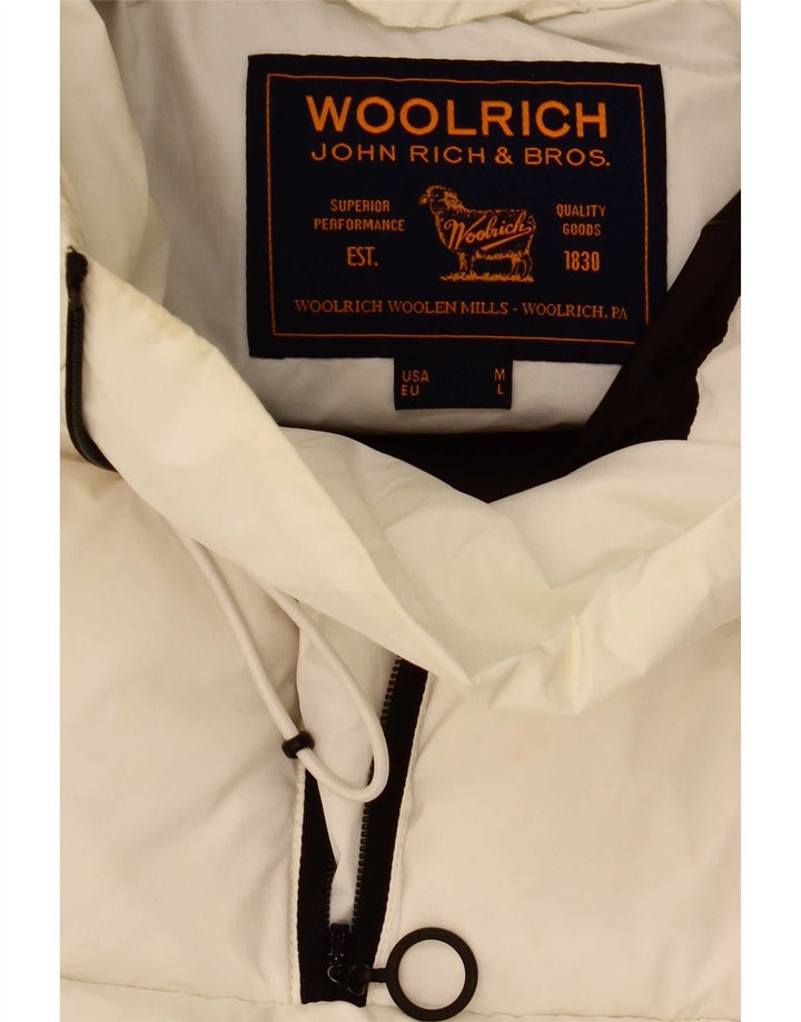 Woolrich muška anorak podstavljena jakna s kapuljačom UK 40 velika bijela