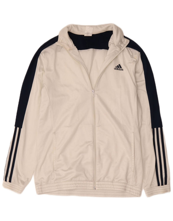Adidas muška trenirka gornja jakna UK 44/46 veliki bijeli poliester u boji