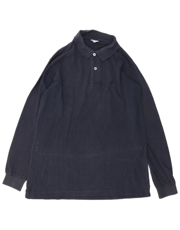 Sergio Tacchini muška polo majica dugih rukava Srednje tamnoplavi pamuk