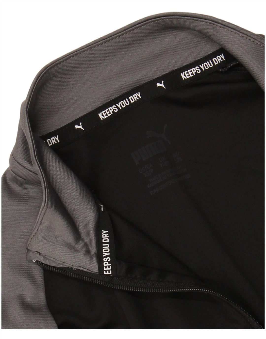 PUMA Boys Graphic Pulover Trenirka Top 7-8 Years Black Colourblock