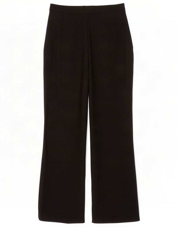 Max & Co. Womens Straight Suit Trousers UK 10 Small W28 L28 Black Polyamide