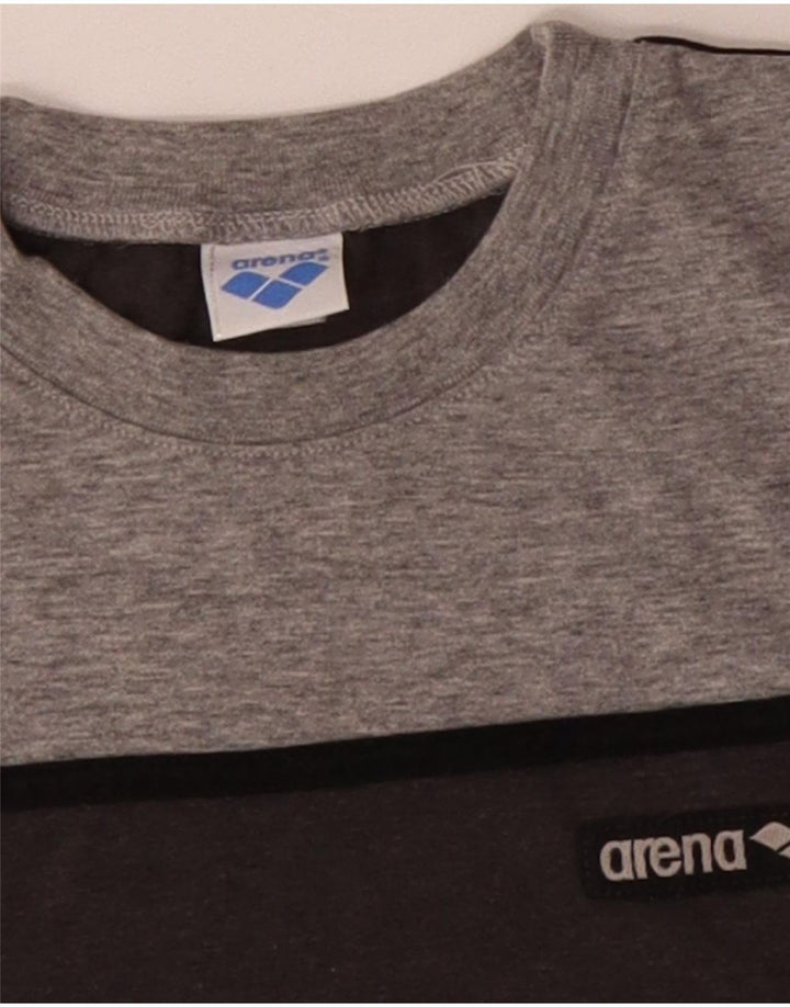ARENA Muška majica kratkih rukava Srednje sivi pamuk