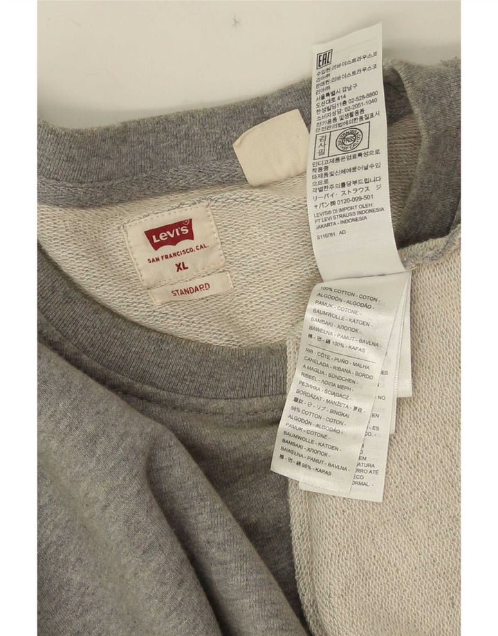 Levi's standardni muški džemper XL sivi pamuk