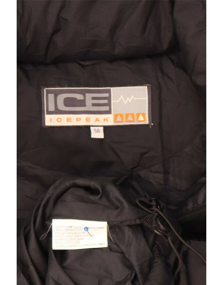 Icepeak muška podstavljena jakna EU 58 4XL crni poliamid