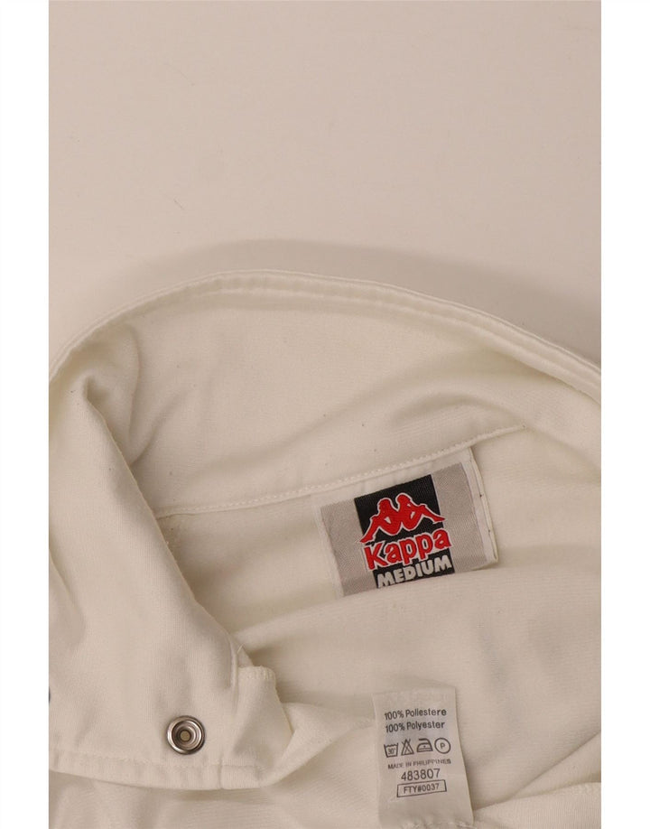 KAPPA muška grafička trenirka, gornja jakna srednje bijele boje, poliester