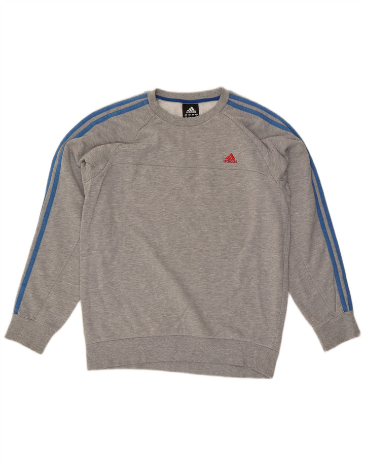 Adidas muška trenirka srednje sivi pamuk