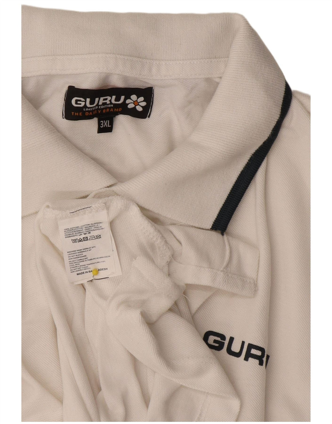 Guru muška polo majica 3XL bijeli pamuk