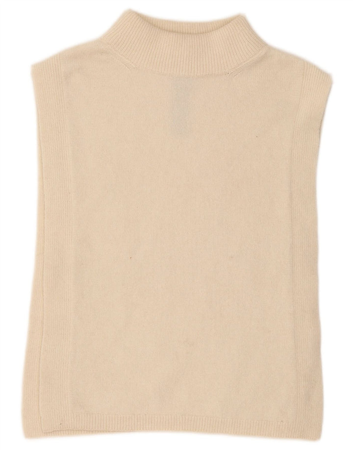 Ženska majica bez rukava Massimo Dutti UK 12 srednje bež alpaka vuna