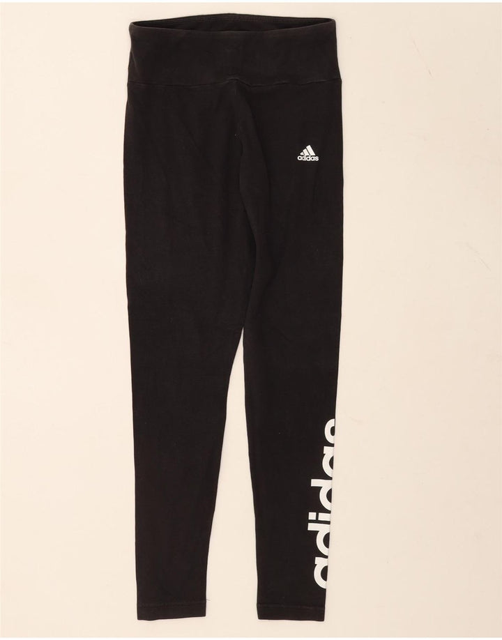 Adidas ženske grafičke tajice UK 8/10 male crne