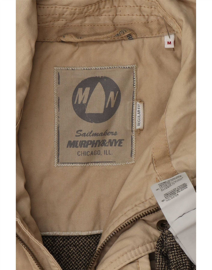 Murphy & Nye Mens Regular Fit Utility jakna UK 38 srednje bež pamuk