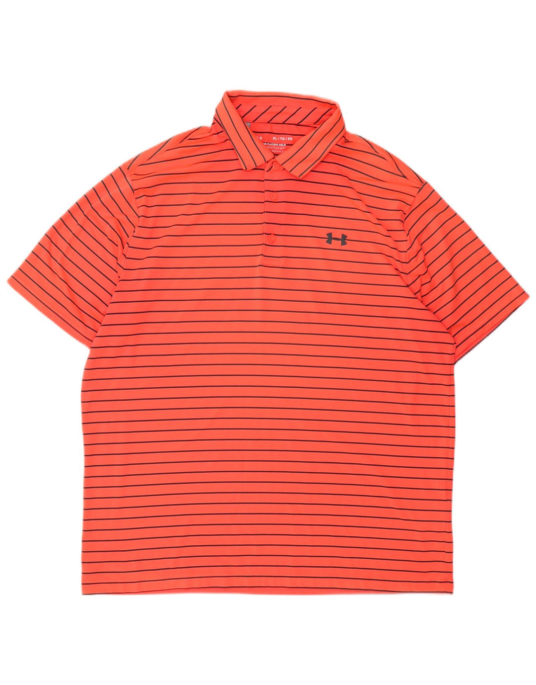 Under Armour muška polo majica XL narančasti poliester na pruge