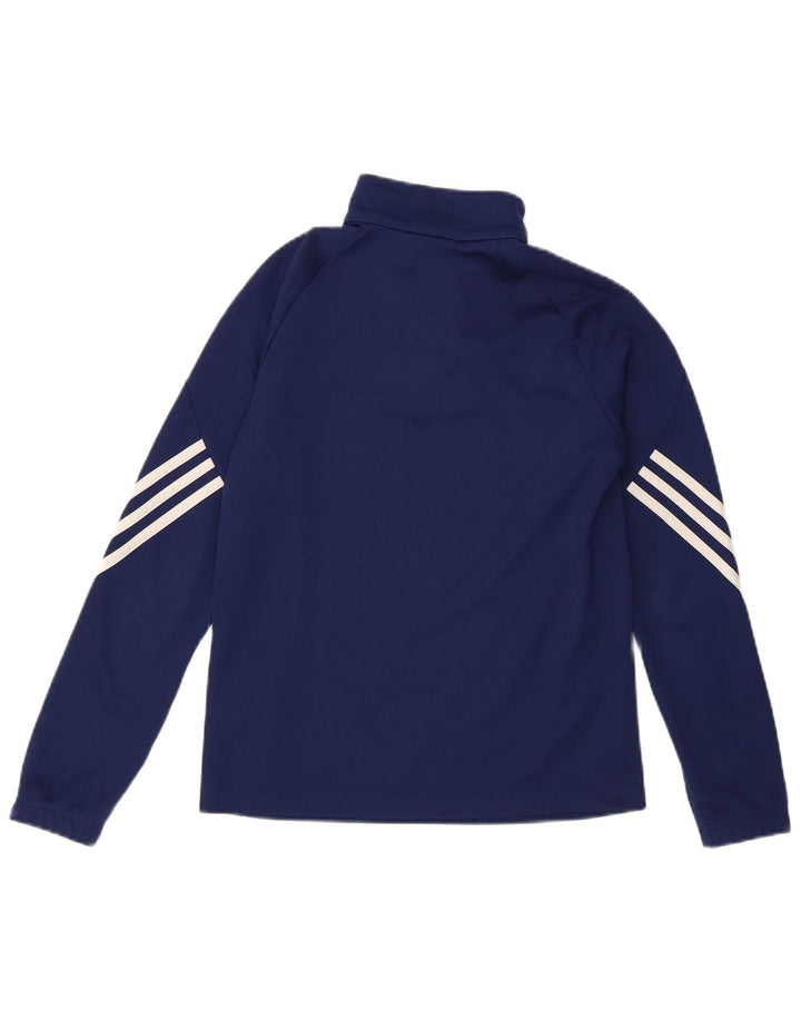 Adidas Boys Climalite Pulover Trenirka Top 11-12 Years Large Navy Blue
