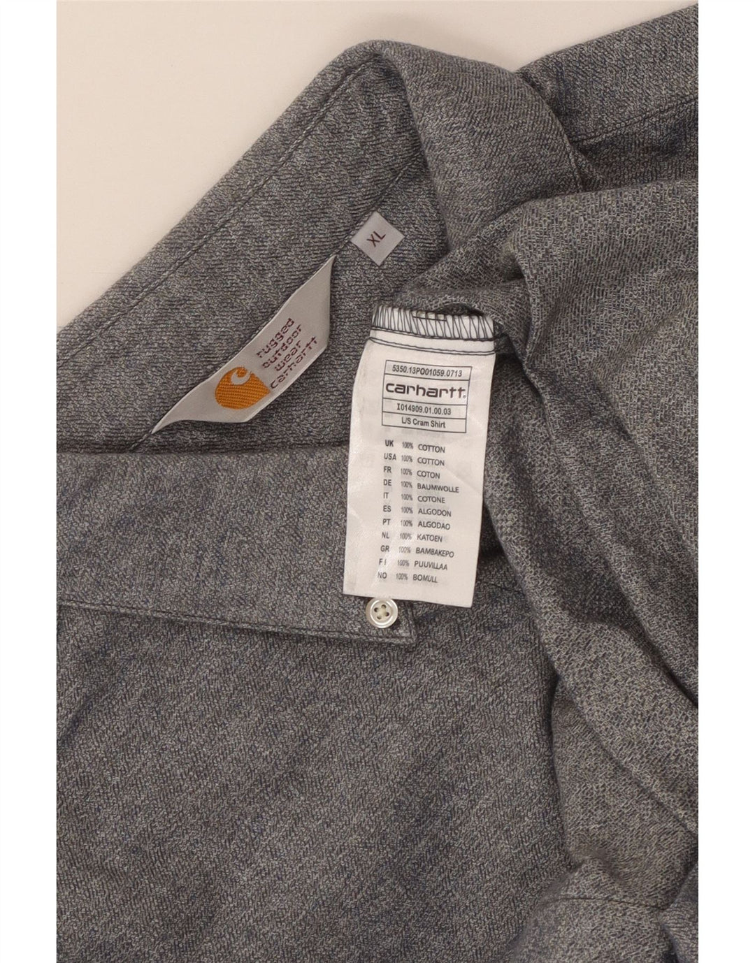 Carhartt muška košulja XL sivi pamuk