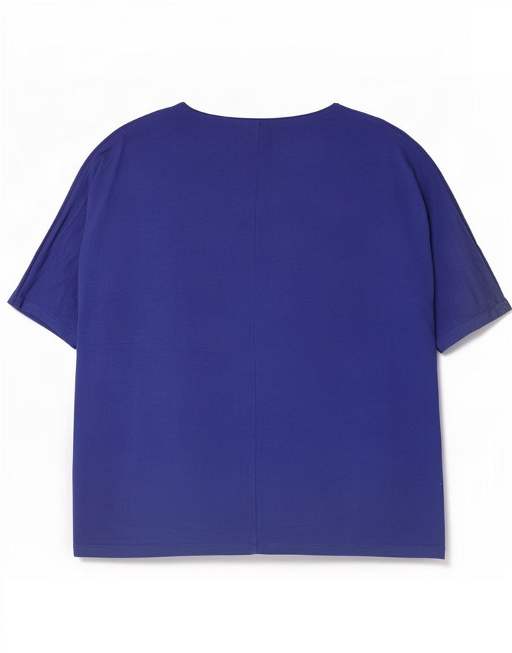 Marks & Spencer, gornji dio velike ženske bluze UK 16 Large plava viskoza