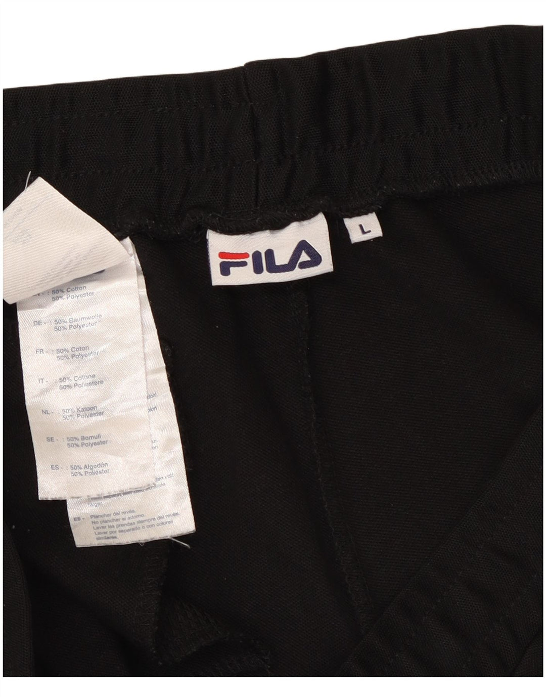 Fila muške trenirke velike crne pamučne hlače