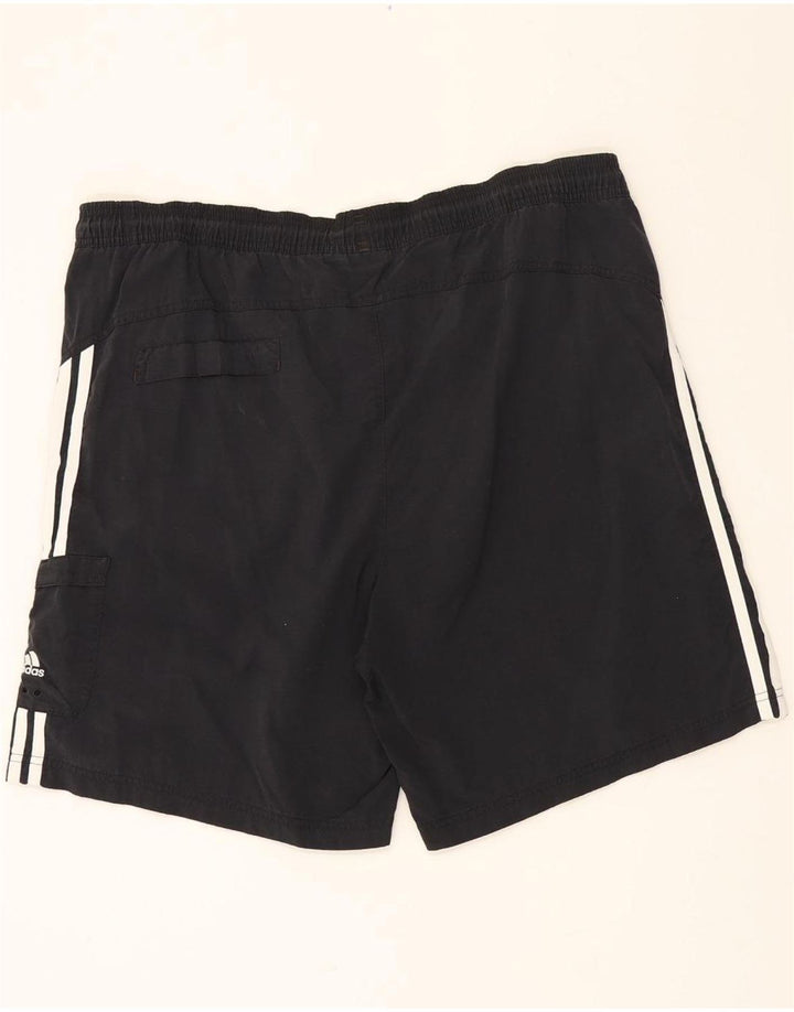 ADIDAS Mens Sport Shorts XL Black Polyester Vintage Adidas and Second-Hand Adidas from Messina Hembry 