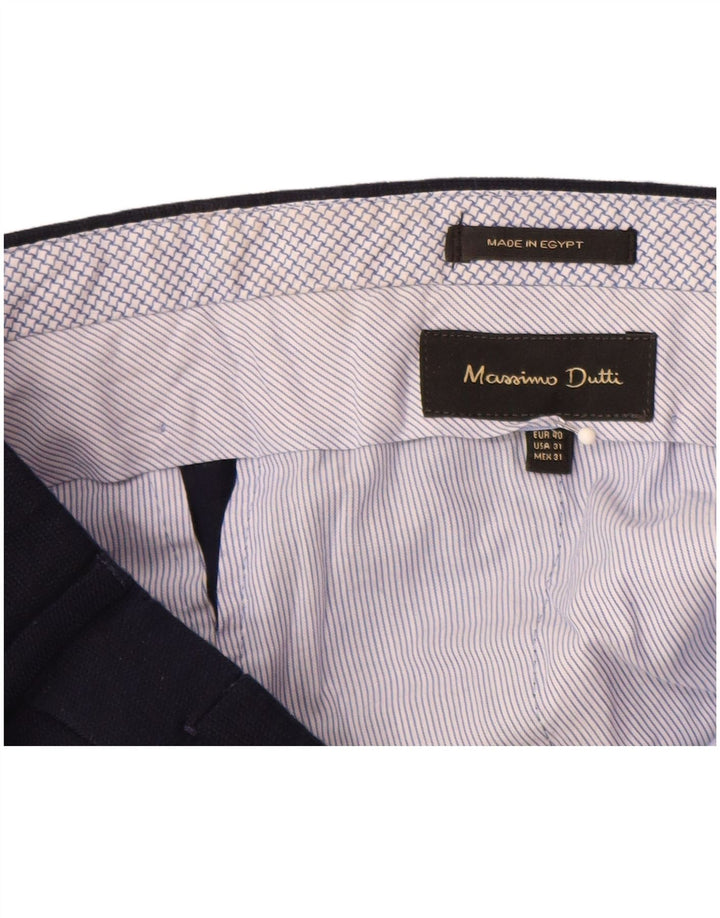 MASSIMO DUTTI Muške hlače ravnog odijela EU 40 srednje W31 L32 tamnoplave