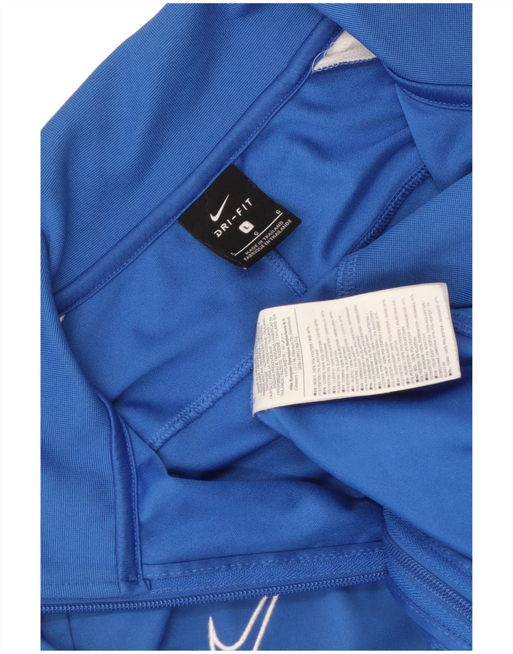 Nike Dri Fit trenirka velika jakna od poliestera plave boje