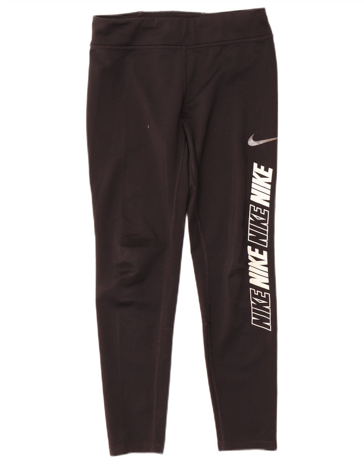 Nike tajice za djevojčice Graphic 10-11 Years srednje crne poliesterske