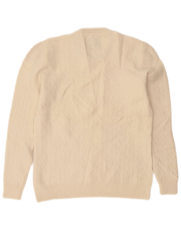 Jack Wills Womens Crew Neck Jumper Sweater UK 18 XL Off White Wool