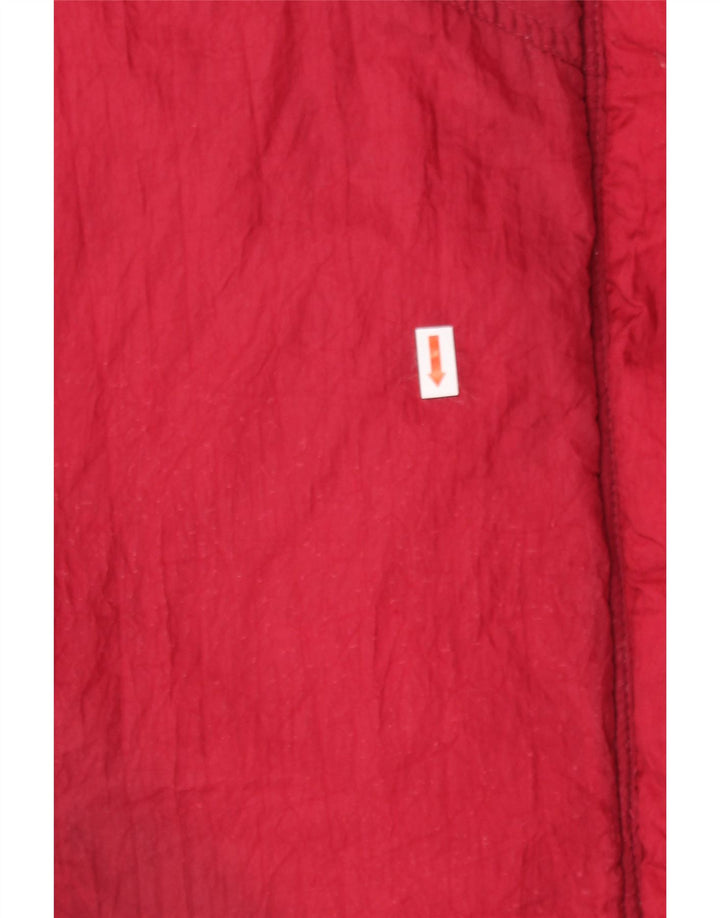 VINTAGE Womens Windbreaker Coat UK 18 XL Red Polyester Vintage Vintage and Second-Hand Vintage from Messina Hembry 