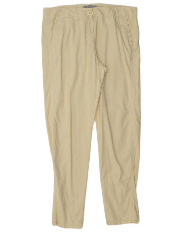 Marks & Spencer ženske uske chino hlače UK 12 srednje W32 L29 žuta