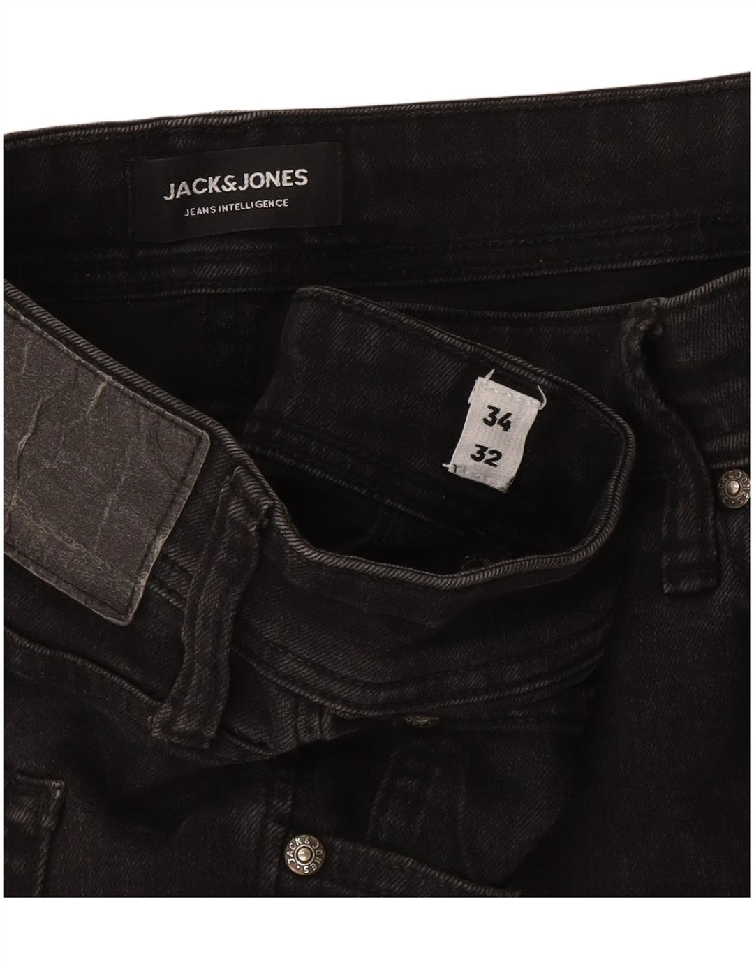 Jack & Jones muške uske traperice GLENN W34 L32 sivi pamuk