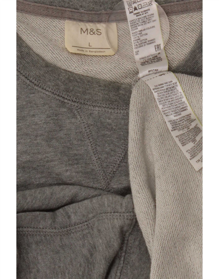 Marks & Spencer muška majica s kratkim rukavima Veliki sivi pamuk