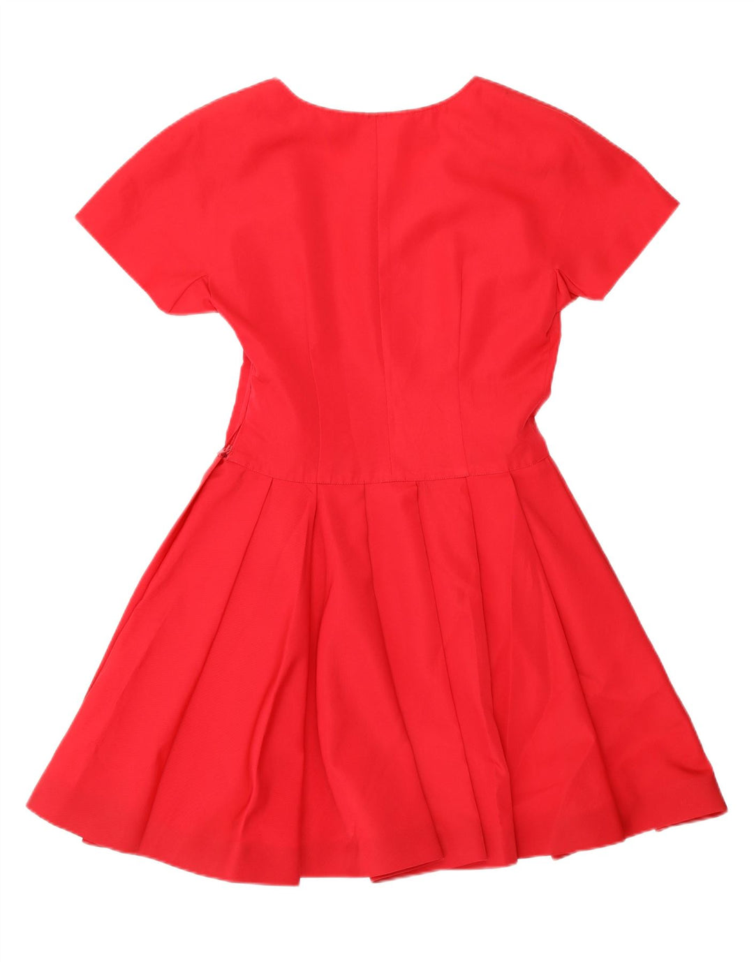 VINTAGE Womens A-Line Dress UK 12 Medium Red Vintage Vintage and Second-Hand Vintage from Messina Hembry 