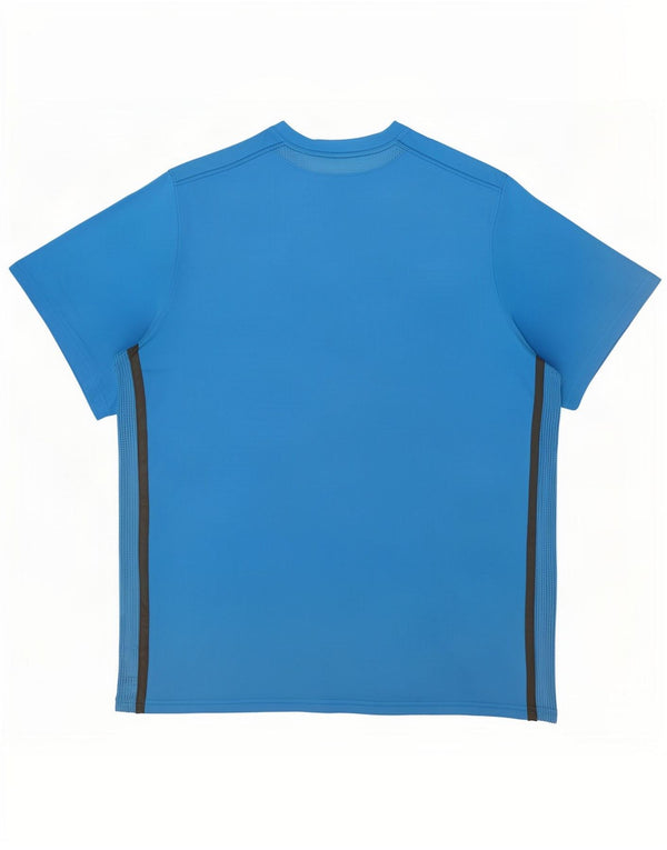 Nike Dri Fit T-Shirt Top 2XL plavi geometrijski poliester
