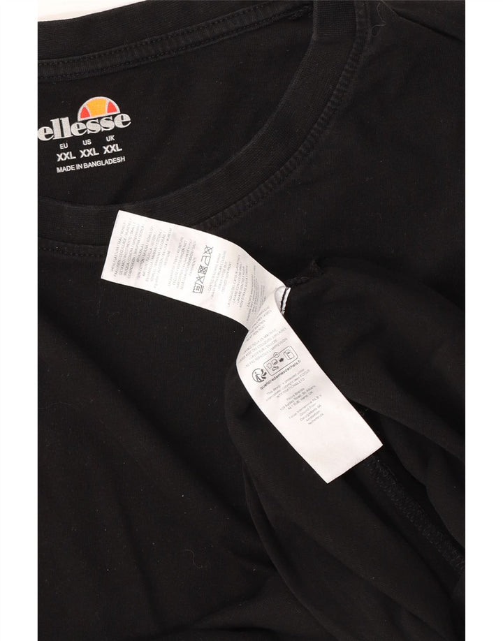 Ellesse Muška majica kratkih rukava 2XL crni pamuk