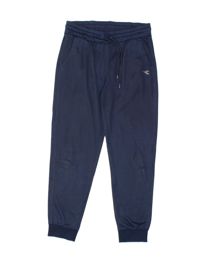 DIADORA Mens Tracksuit Trousers Joggers Small  Navy Blue Polyester Vintage Diadora and Second-Hand Diadora from Messina Hembry 