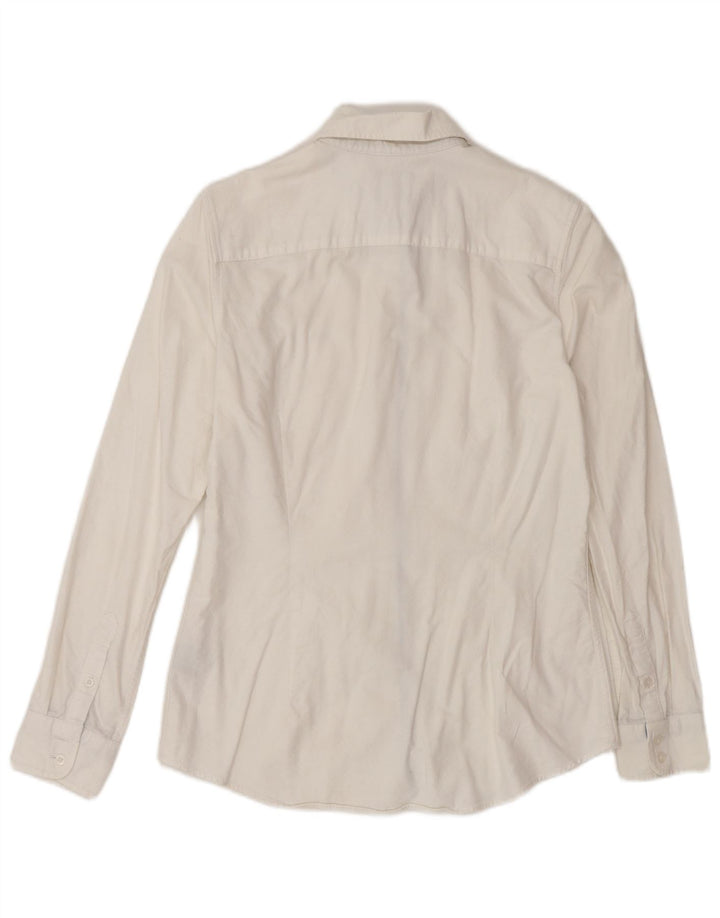 CREW CLOTHING Ženska košulja klasičnog kroja UK 8 Mala bijela pamučna