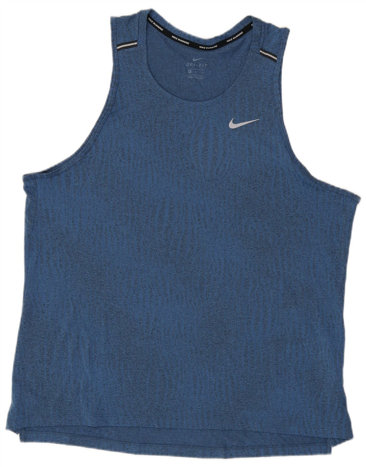 Nike Dri Fit Vest Top XL plavi poliester