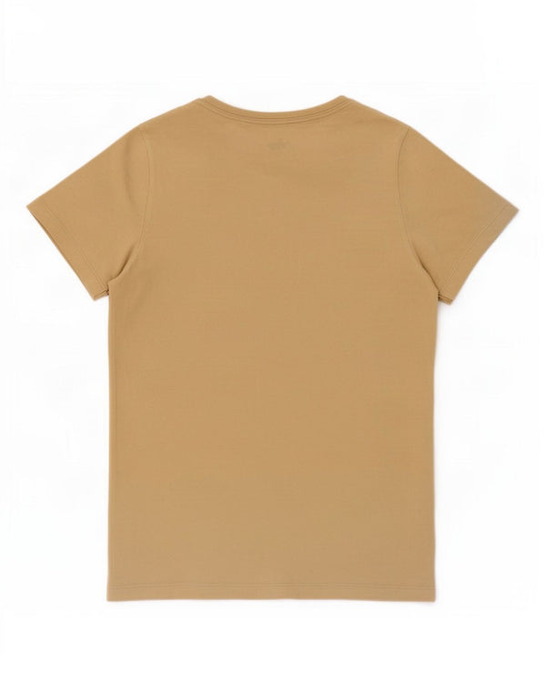 Puma Womens Graphic T-Shirt Top UK 10 Small Beige